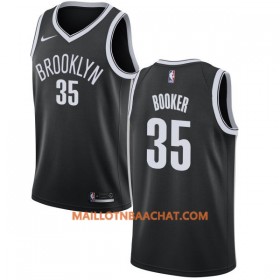 Maillot NBA Brooklyn Nets Trevor Booker 35 Nike 2017-18 Noir Swingman - Homme